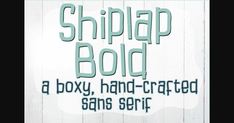 Shiplap Font Poster 3