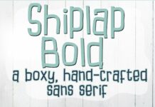 Shiplap Font Poster 1