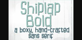 Shiplap Font Poster 1