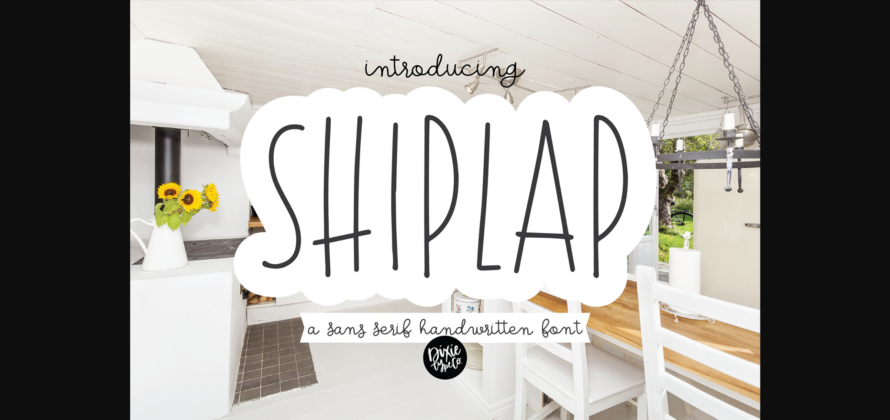 Shiplap Font Poster 3