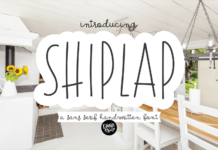 Shiplap Font Poster 1