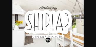 Shiplap Font Poster 1