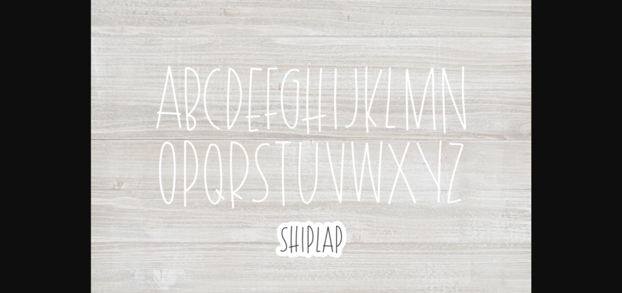 Shiplap Font Poster 4