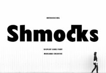 Shmocks Font Poster 1