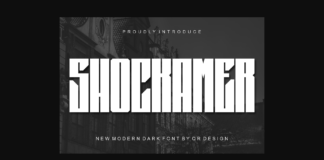 Shockamer Font Poster 1