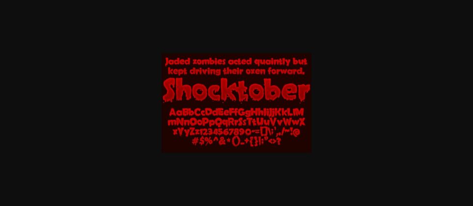 Shocktober Font Poster 3