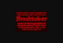 Shocktober Font Poster 1