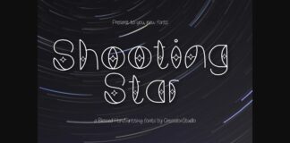 Shooting Star Font Poster 1