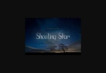 Shooting Star Font Poster 1