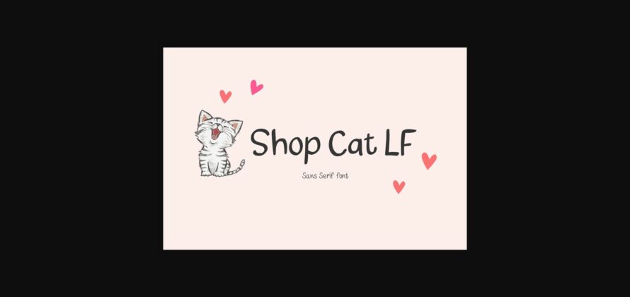 Shop Cat Lf Font Poster 3