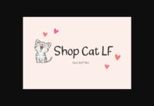 Shop Cat Lf Font Poster 1