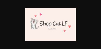Shop Cat Lf Font Poster 1