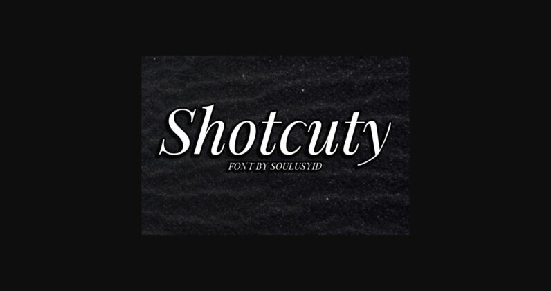 Shotcuty Font Poster 3