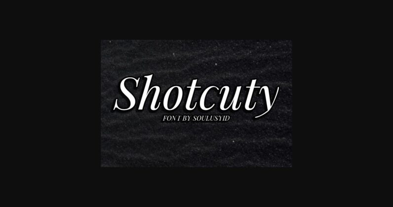 Shotcuty Font Poster 1