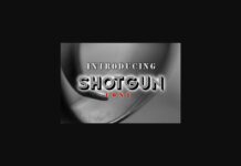 Shotgun Font Poster 1