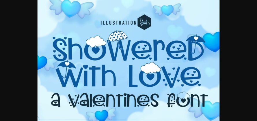 Showered with Love Font Poster 3