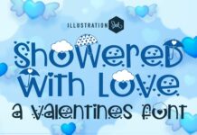 Showered with Love Font Poster 1