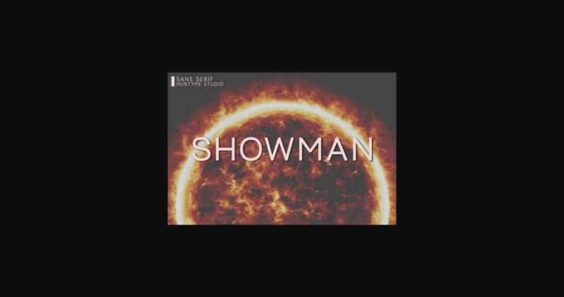 Showman Font Poster 3