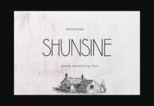Shunsine Font Poster 1