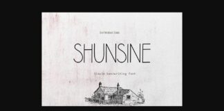 Shunsine Font Poster 1