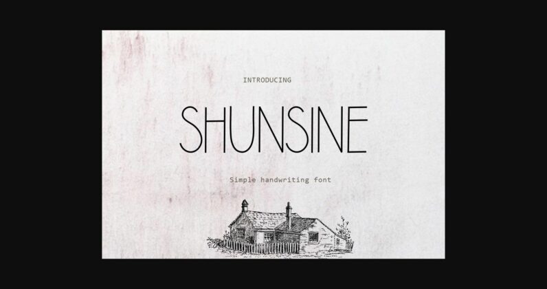 Shunsine Font Poster 1