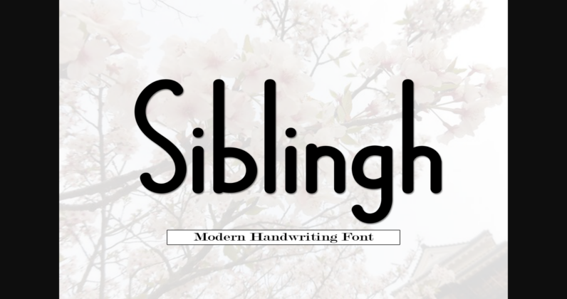 Siblingh Font Poster 1