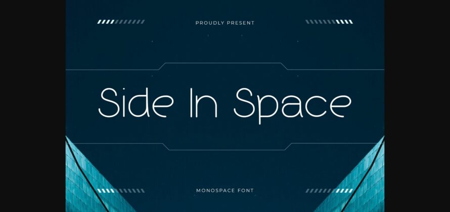 Side in Space Font Poster 3
