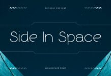 Side in Space Font Poster 1