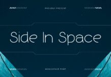 Side in Space Font Poster 1