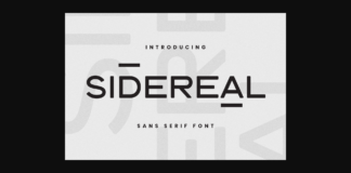 Sidereal Font Poster 1