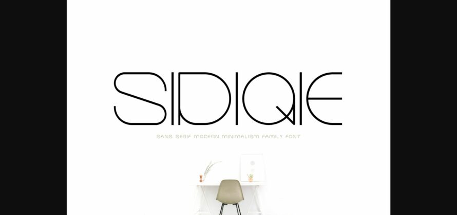 Sidiqie Family Font Poster 3