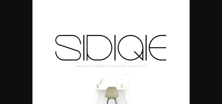 Sidiqie Family Font Poster 1