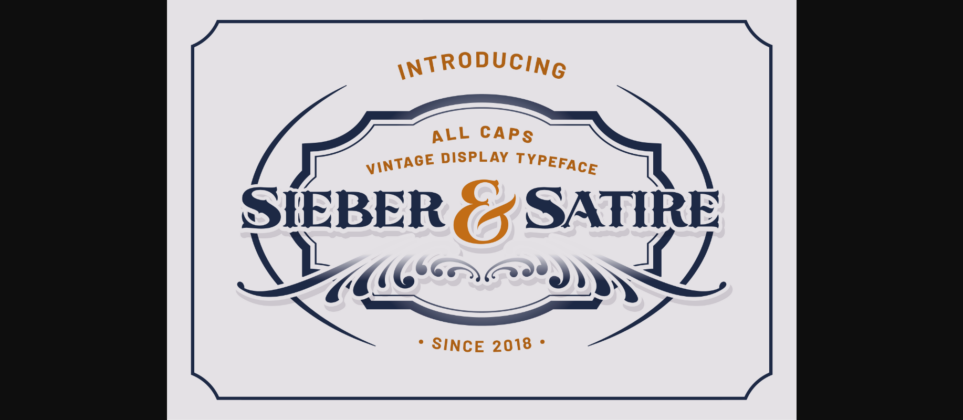 Sieber & Satire Font Poster 3