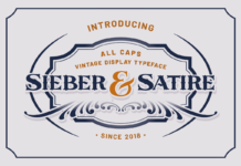 Sieber & Satire Font Poster 1