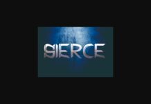 Sierce Font Poster 1