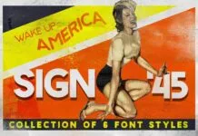 Sign 45 Font Sign 45 Font Poster 1