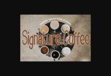 Signature Coffee Font Poster 1