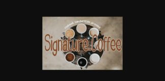 Signature Coffee Font Poster 1