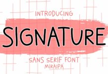 Signature Font Poster 1