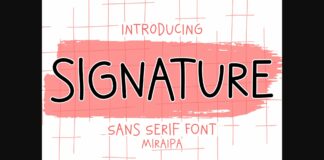 Signature Font Poster 1