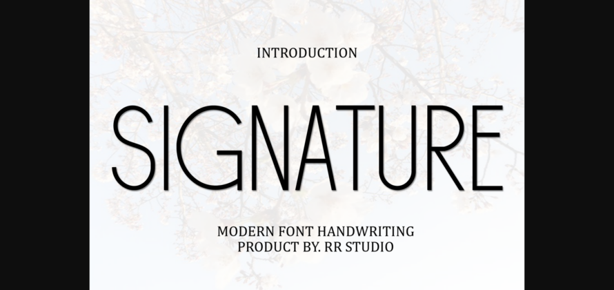 Signature Font Poster 3