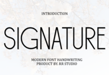 Signature Font Poster 1