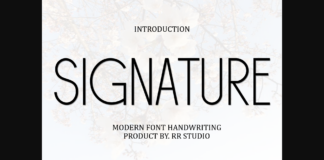 Signature Font Poster 1