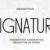 Signature Font