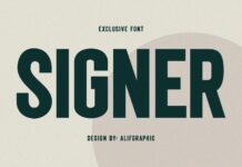 Signer Font Poster 1