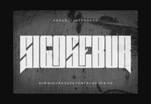 Sigosebur Font Poster 1