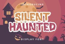 Silent Haunted Font Poster 1