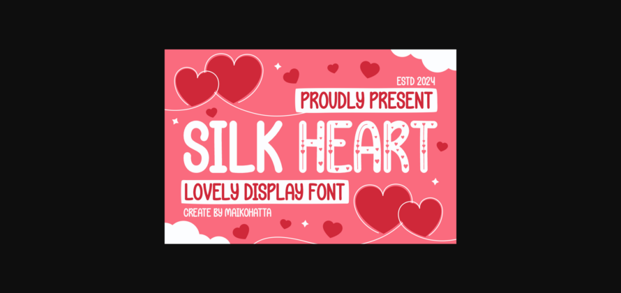 Silk Heart Font Poster 3