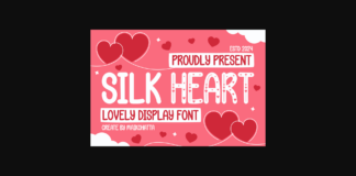 Silk Heart Font Poster 1