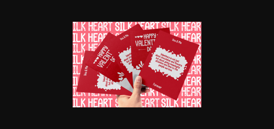 Silk Heart Font Poster 5